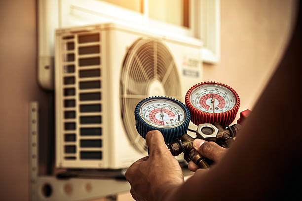 Professional Air Conditioning Service technician working in Kit Carson, CA